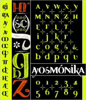 Ayosmonika Bold by gravemandesign 18个精美的免费字体下载/From DeviantART